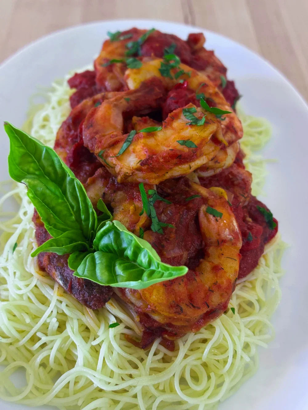 Spicy Lemon Pepper Shrimp Scampi