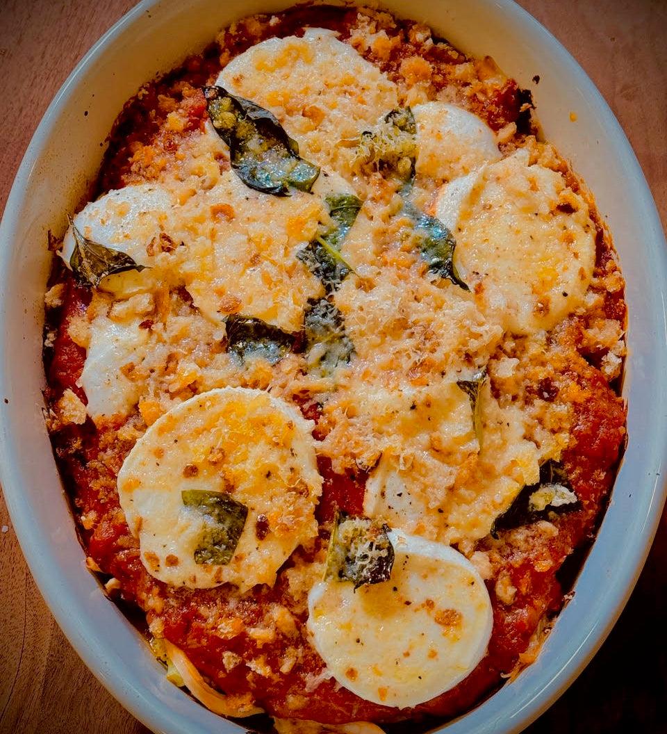 Rosemary Red Rotisserie Chicken Parmesan