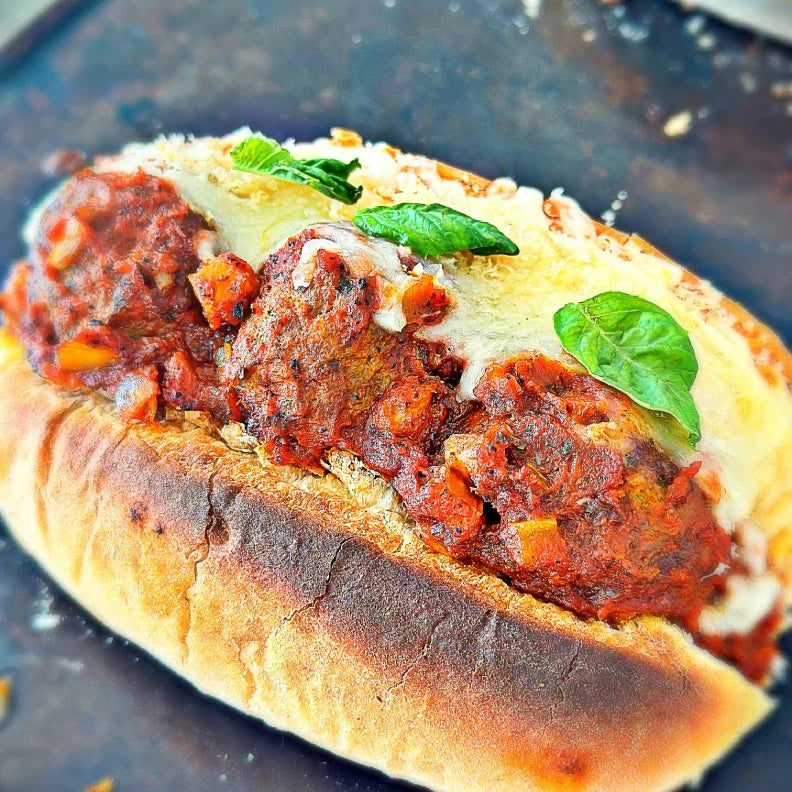 Harry's Famous Recipe Spicy Meatball Parmesan Hero