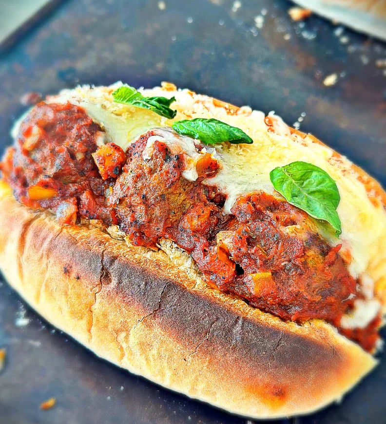 Harry's Famous Recipe Spicy Meatball Parmesan Hero