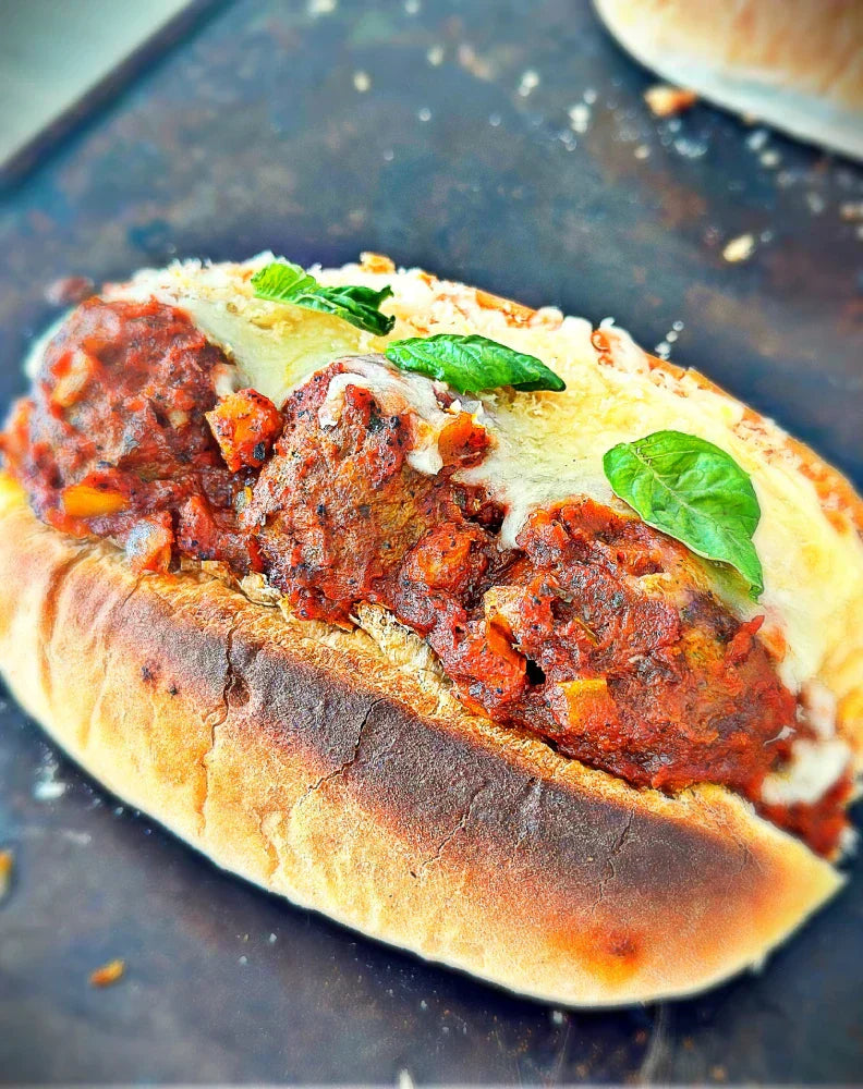 Harry's Famous Recipe Spicy Meatball Parmesan Hero