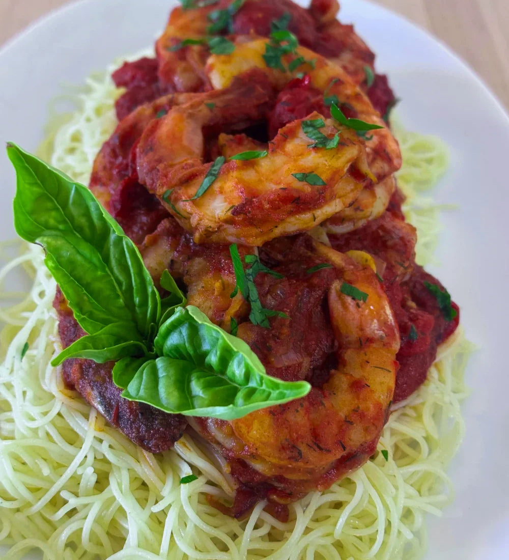 Spicy Lemon Pepper Shrimp Scampi