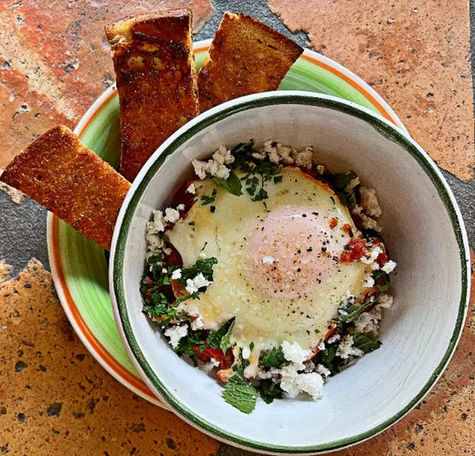 Shakshuka & Challah Crostini