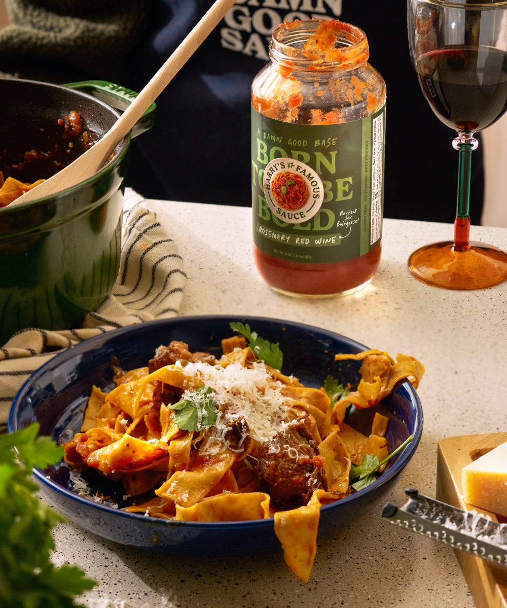 Image of Harry's Famous Sauce Rosemary Red Wine Bolognese Recipe